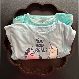 Toddler Girls Size 5T Clothing ~  Shirt & Leggings Outfits ~ 2 Sets 4 Pieces